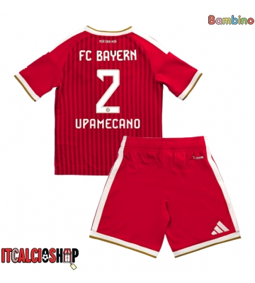 Bayern Munich Dayot Upamecano #2 Prima Maglia Bambino 2026-27 Manica Corta (+ Pantaloni corti)